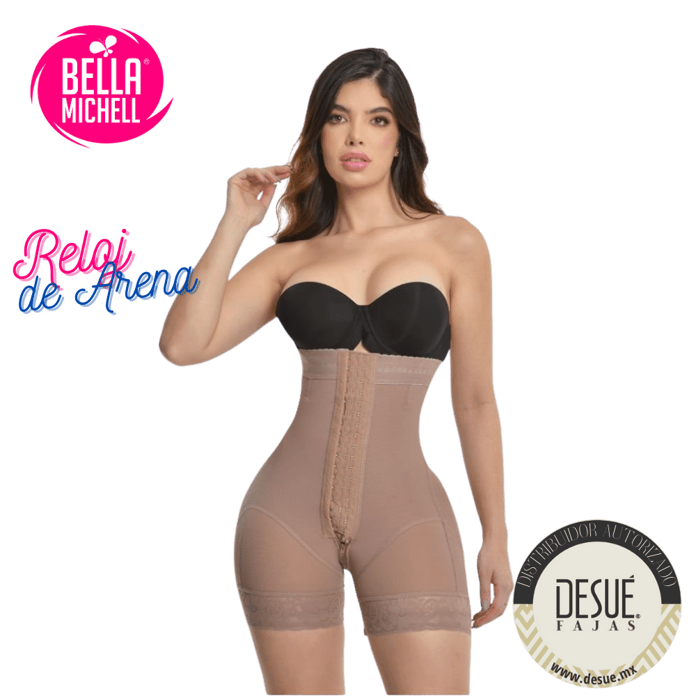 Short Push Up Talle Super Alto 3 filas Broches Realce BOOTYLICIUS FP1575